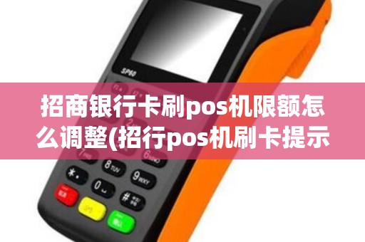 招商银行卡刷pos机限额怎么调整(招行pos机刷卡提示01)