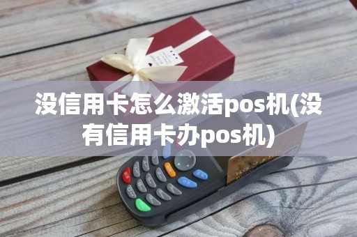 没信用卡怎么激活pos机(没有信用卡办pos机)