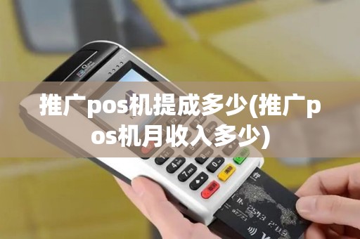 推广pos机提成多少(推广pos机月收入多少)