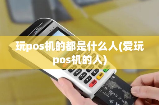玩pos机的都是什么人(爱玩pos机的人)
