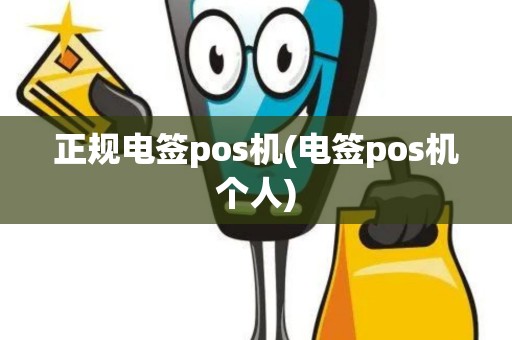 正规电签pos机(电签pos机个人)