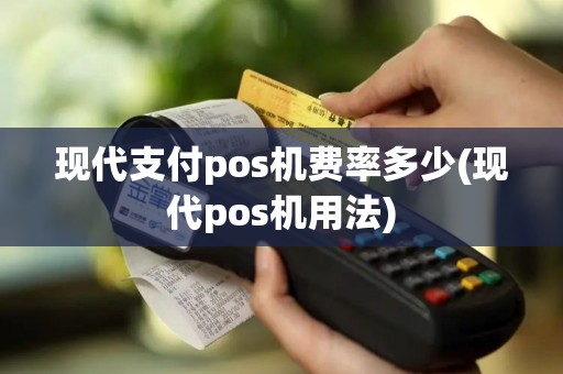 现代支付pos机费率多少(现代pos机用法)