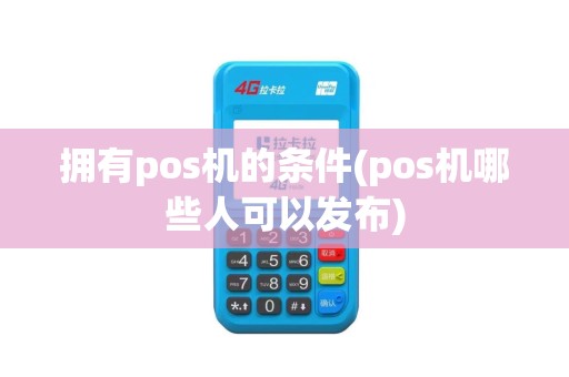 拥有pos机的条件(pos机哪些人可以发布)