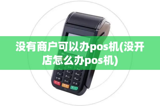 没有商户可以办pos机(没开店怎么办pos机)