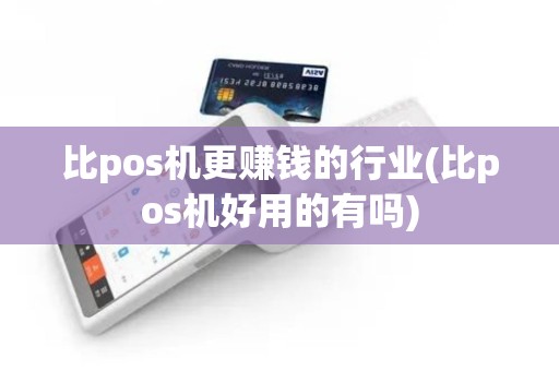 比pos机更赚钱的行业(比pos机好用的有吗)