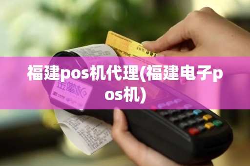 福建pos机代理(福建电子pos机)
