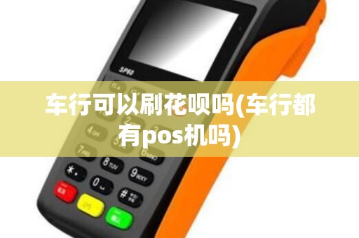 车行可以刷花呗吗(车行都有pos机吗)
