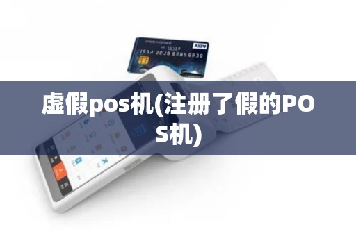 虚假pos机(注册了假的POS机)