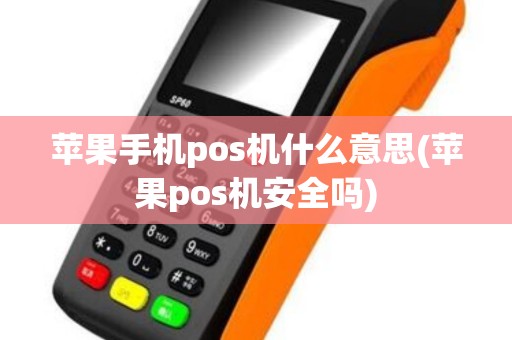 苹果手机pos机什么意思(苹果pos机安全吗)
