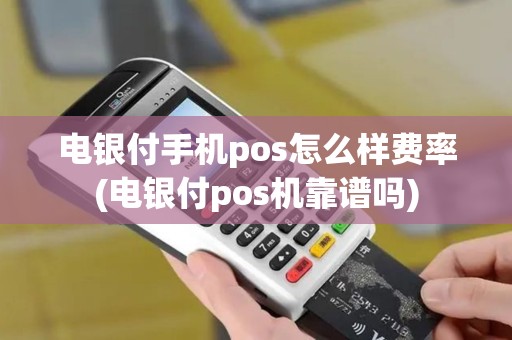 电银付手机pos怎么样费率(电银付pos机靠谱吗)