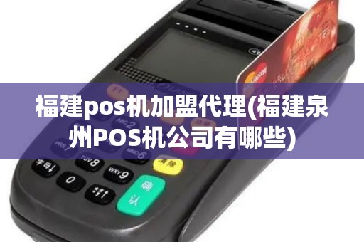 福建pos机加盟代理(福建泉州POS机公司有哪些)