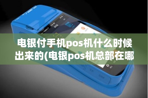 电银付手机pos机什么时候出来的(电银pos机总部在哪个城市)