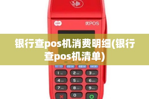 银行查pos机消费明细(银行查pos机清单)