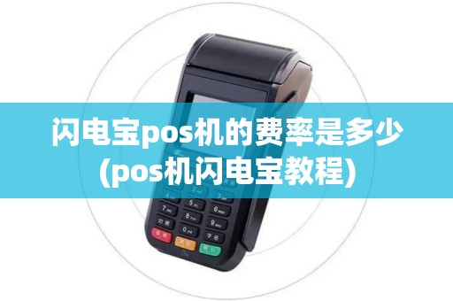 闪电宝pos机的费率是多少(pos机闪电宝教程)