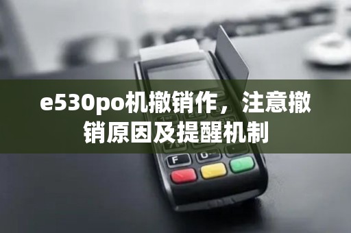 e530po机撤销作，注意撤销原因及提醒机制