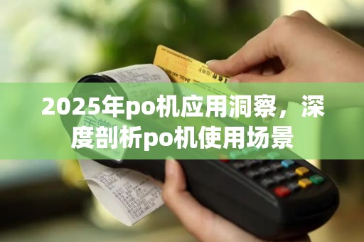 2025年po机应用洞察，深度剖析po机使用场景