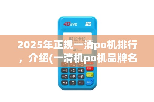 2025年正规一清po机排行,介绍(一清机po机品牌名单)实力品牌