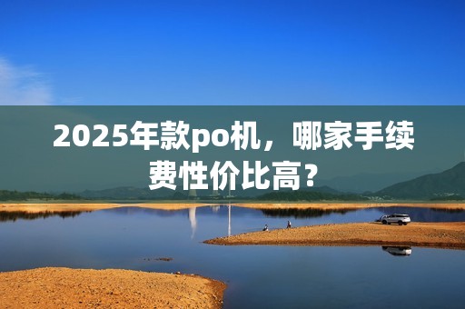2025年款po机，哪家手续费性价比高？