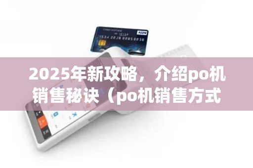 2025年新攻略，介绍po机销售秘诀（po机销售方式）