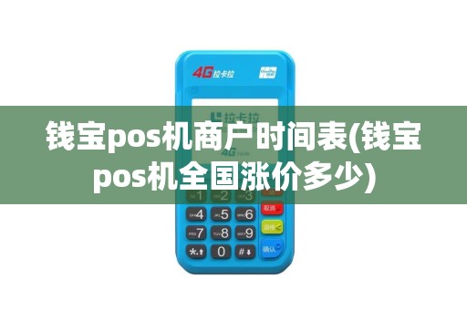 钱宝pos机商户时间表(钱宝pos机全国涨价多少)