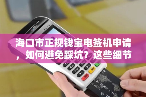 海口市正规钱宝电签机申请，如何避免踩坑？这些细节你必须知道！