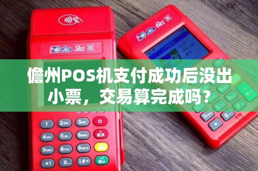 儋州POS机支付成功后没出小票，交易算完成吗？
