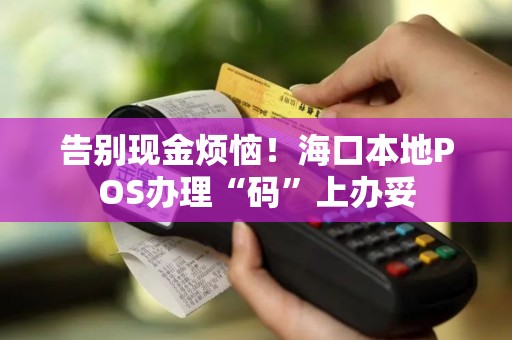 告别现金烦恼!海口本地POS办理“码”上办妥 告别现金烦恼!海口本地POS办理“码”上办妥