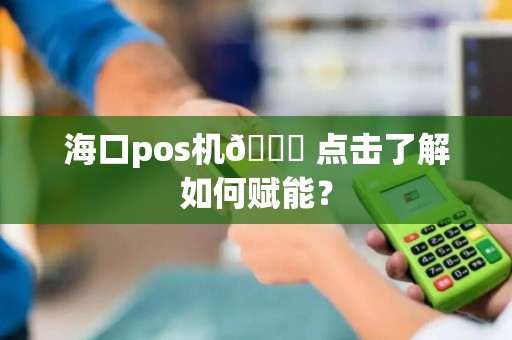 海口pos机👉 点击了解如何赋能？