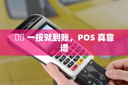 ⏱️ 一按就到账，POS 真靠谱