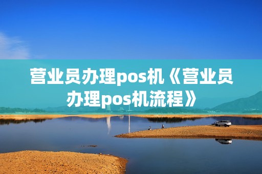 营业员办理pos机《营业员办理pos机流程》