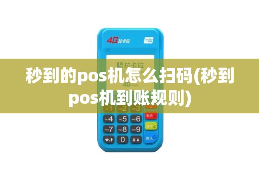 秒到的pos机怎么扫码(秒到pos机到账规则)