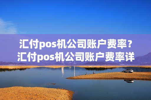 汇付pos机公司账户费率?汇付pos机公司账户费率详细介绍