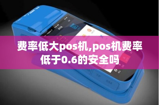 费率低大pos机,pos机费率低于0.6的安全吗 费率低大pos机,pos机费率低于0.6的安全吗