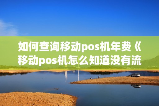 如何查询移动pos机年费《移动pos机怎么知道没有流量了》 如何查询移动pos机年费《移动pos机怎么知道没有流量了》