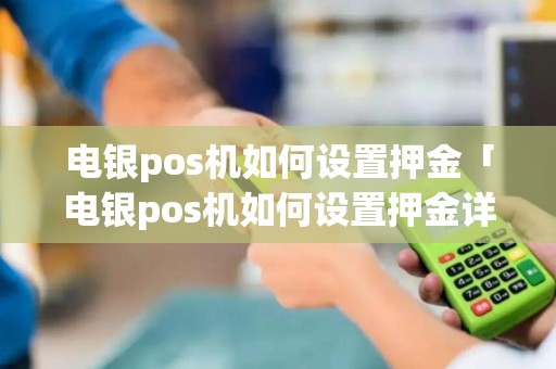 电银pos机如何设置押金「电银pos机如何设置押金详细介绍」