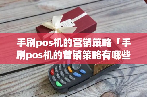 手刷pos机的营销策略「手刷pos机的营销策略有哪些」