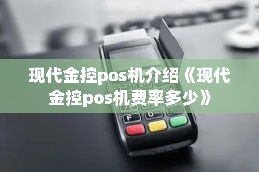 现代金控pos机介绍《现代金控pos机费率多少》