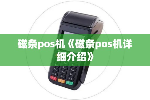 磁条pos机《磁条pos机详细介绍》